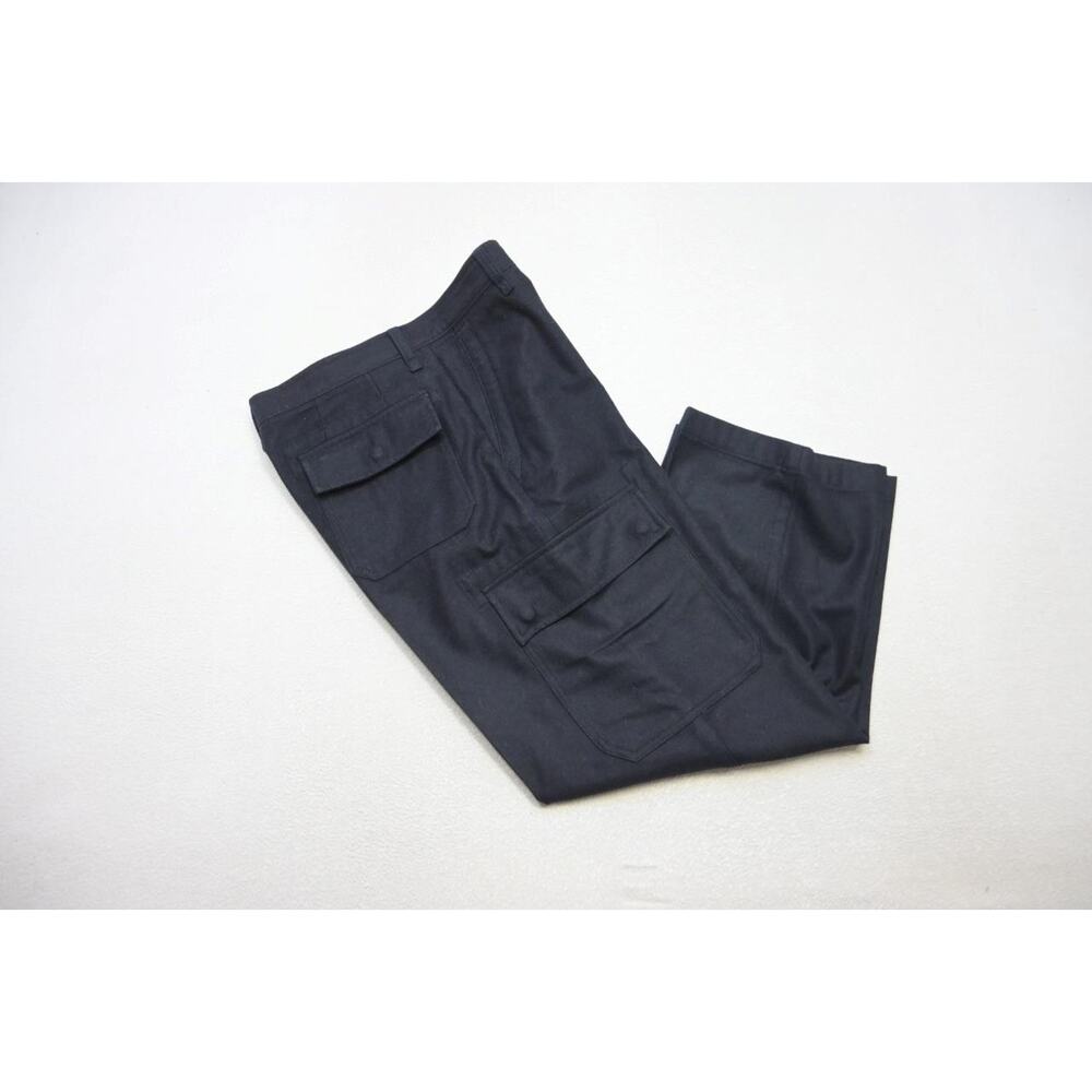 VTG Gap Dress Pants Classic‎ Fit Wool Blend Dark Blue Flat Mens Size 32 x 30